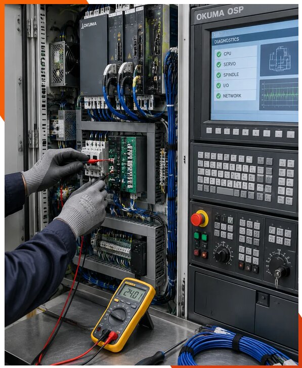 Ремонт систем ЧПУ Okuma OSP в Усинске